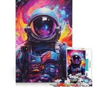 1000 Pieces Puzzles for Adults Space Walk, Brain Teaser Game, Interesting Stress Reduction, Great Gift for Gaming 38x52cm