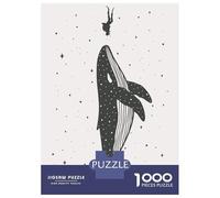1000 Pieces Puzzles for Adults Space Whale Teenager Puzzles Brain Teaser Game Home Decoration for Is Ideal As A Gift 52x38cm/1000pcs
