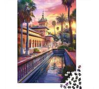 1000 Pieces Puzzles for Adults Spanish Palace Sunset Puzzles for Adults Hands-on Game But Fun And Humorous Parent-child Interaction 70x50cm/1000pcs
