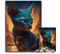 1000 Pieces Puzzles for Adults Sphynx Cat Myth cardboard Jigsaw Puzzles for Adults Perfect Home Or Office Decor, Ideal 26X38CM/10.23x14.96inch