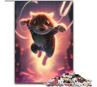 1000 Pieces Puzzles for Adults Spider Cat Made of Wood, Gift for Men And Women, Daily & Special Occasion 50x75cm Engaging Family Game Night Activity