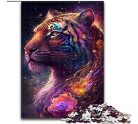 1000 Pieces Puzzles for Adults Spirit Tiger 1000-Piece Jigsaw Puzzle Brain Teaser Game for Teenagers, for Family Game Night (Size 26x38cm)