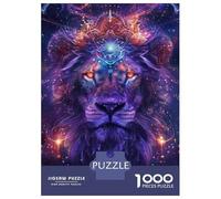 1000 Pieces Puzzles for Adults Spiritual Lion Art Print Jigsaw for Adults Family Games Difficult Challenge Unique Gifts for Birthday And Christmas 70x50cm/1000pcs