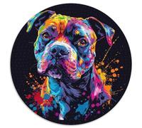 1000 Pieces Puzzles for Adults Staffordshire Bull Terrier Puzzles for Adults Creative Family Game & Home Decor, for Teenagers 67.5x67.5cm