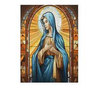 1000 Pieces Puzzles for Adults - Stained Glass Window of Mary Puzzles Beginners Puzzle Toys, Spend Time to Get A Sense of Accomplishment for Home Decor