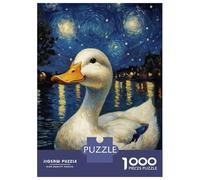 1000 Pieces Puzzles for Adults Starry Night Duck Jigsaws for Adults Relax Games Enhance Memory Unique Gifts for Birthday And Christmas 52x38cm/1000pcs