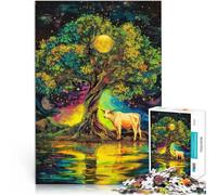 1000 Pieces Puzzles for Adults Starry sky tree of life Made of cardboard for age 14+ for home decoration Gifts Ideas。size:26x38cm/10.24x14.96inch
