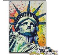 1000 Pieces Puzzles for Adults Statue of Liberty Impossible Jigsaw Puzzles for Adults 50X75CM for Teenager & Families, Perfect DIY Decor & Brain-Teasing Challenge