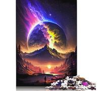 1000 Pieces Puzzles for Adults Stellar Voyage Creative Square Jigsaw Puzzles for Adults, Wooden Puzzles Home Decoration Jigsaw Puzzles 1000pcs (75x50cm)