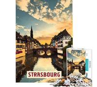 1000 Pieces Puzzles for Adults Strasbourg Toy Intellectual Game Educational Games But Fun And Humorous Secret Santa Gifts (size 50x75cm)