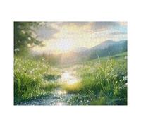 1000 Pieces Puzzles for Adults - Sun Shines Through The Grass Best Challenging Puzzles for Cognitive Workout - Safe Eco-Friendly - Most Popular Leisure Activities