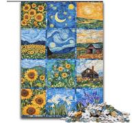 1000 Pieces Puzzles for Adults Sunflower Collage Impossible Jigsaw Puzzles for Adults 26X38CM for Teenager & Families, Perfect DIY Decor & Brain-Teasing Challenge