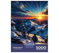 1000 Pieces Puzzles for Adults Sunrise Top The Mountain Jigsaw for Adults Anti-Stress Toys Difficult Hard Difficult And Challenge 52x38cm/1000pcs