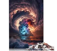 1000 Pieces Puzzles for Adults Sunset Beach Maelstrom Creative Square Jigsaw Puzzles for Adults, Wooden Puzzles Home Decoration Jigsaw Puzzles 1000pcs (75x50cm)