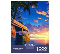 1000 Pieces Puzzles for Adults Sunset Escapade Teenager Puzzles Brain Teaser Game Home Decoration for Is Ideal As A Gift 52x38cm/1000pcs
