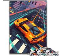 1000 Pieces Puzzles for Adults Supercar Racing Jigsaw Puzzle Made of cardboard,Relaxing Entertainment, Home Decor 1000pcs(26x38cm)