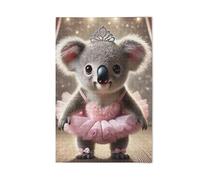 1000 Pieces Puzzles for Adults - Sweet Koala Ballerina Pose Jigsaw Puzzle Children and Adolescents Educational Training Decompression Resistant Difficult Play Games