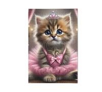 1000 Pieces Puzzles for Adults - Sweet Princess Kitten Ballerina Puzzles Challenging and Relaxing Gifts Idea for Puzzle Enthusiasts