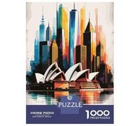 1000 Pieces Puzzles for Adults Sydney Meets New York Cityscape Jigsaw Puzzle Family Games Difficult Hard Unique Gifts for Birthday And Christmas 38x26cm/1000pcs