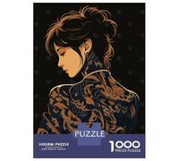 1000 Pieces Puzzles for Adults Tattooed Woman with Dragon Design Teenager Puzzles Brain Teaser Game Home Decoration for Is Ideal As A Gift 38x26cm/1000pcs