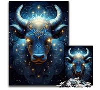 1000 Pieces Puzzles for Adults Taurus Zodiac Sign Puzzles for Adults Brain Teaser Game Interactive Family Game Suitable for Ages 14 1000 PCS(38x26cm)