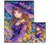 1000 Pieces Puzzles for Adults Teenagers Anime Girl Wizard Wooden Puzzles for Teenagers, Couples, And Friends for Birthdays, Christmas 50X75CM
