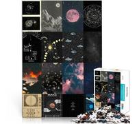 1000 Pieces Puzzles for Adults teenagers Astronomy mosaic illustration Made of wood for age 14+ Educational Games Home Decoration game. Games Toys Gift。size：50x75cm/19.68x29.52inch