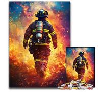 1000 Pieces Puzzles for Adults Teenagers Firefighter Wooden Jigsaw Puzzles for Adults Teenagers Learning Educational Toys Family Games 50X75CM