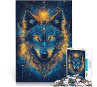 1000 Pieces Puzzles for Adults teenagers In The Darkness Wolf Made of cardboard for age 14+ fun games for families Difficult Hard Gifts for Women Men 。size:26x38cm/10.24x14.96inch