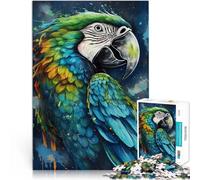 1000 Pieces Puzzles for Adults teenagers Macaw Whimsical Made of cardboard,for age 14 years and over Family Activities deal as gifts for the whole family 。size:26x38cm/10.24x14.96inch