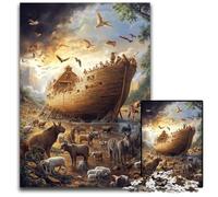 1000 Pieces Puzzles for Adults Teenagers Noah's Ark Wooden Jigsaw Puzzles for Birthdays, Holidays, And Home Decor 50X75CM