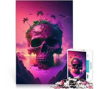 1000 Pieces Puzzles for Adults teenagers Skull Island Made of wood for age 14 Play Toys As a gift for the whole family and friends。size：50x75cm/19.68x29.52inch