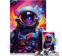 1000 Pieces Puzzles for Adults teenagers Space Walk Made of cardboard，Suitable for ages 14 and up Intellectual toy game Great gift for gaming。size：38x52cm/14.96x20.47inch