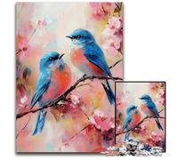 1000 Pieces Puzzles for Adults Teenagers Sparrow Oil Painting Wooden Jigsaw Puzzles Fun Games, Is Ideal As A Gift for The Whole Family for for Age 14 50X75CM
