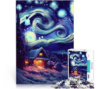 1000 Pieces Puzzles for Adults teenagers “The Starry Night Universe” Made of cardboard,Suitable for people aged 14 and above Challenge Toy Birthday and unique gifts。size:26x38cm/10.24x14.96inch