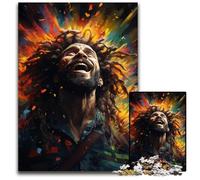 1000 Pieces Puzzles for Adults The Colorful Psychedelia of Cosmic Rastafari Difficult Puzzles for Adults Perfect for Christmas Halloween Easter New Year 1000 PCS(38x26cm)