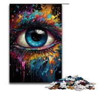 1000 Pieces Puzzles for Adults The Colorful Psychedelia of The Cosmic Eye Decompressing Intellectual Educational Toy Gifts Ideas 75x50cm