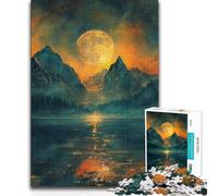 1000 Pieces Puzzles for Adults The Golden Sun Nature Analysis And Logic Practical Game Suitable for Ages 14 And Up (size 38x52cm)