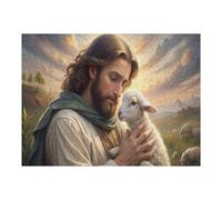 1000 Pieces Puzzles for Adults - The Good Shepherd Wooden Puzzle Unique Suitable for Teenagers,Fun Puzzle Educational Family Game Toys Home Decoration