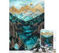 1000 Pieces Puzzles for Adults The Lake's Golden Secret Fun Family Connection Activity Memorable Christmas Giftsing Option (50x75cm)