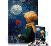 1000 Pieces Puzzles for Adults The Little Prince with Rose Handgeschwindigkeitswettbewerb Ein Kunstwerk52x38cm