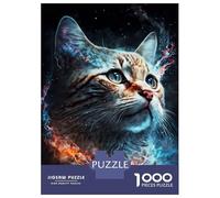 1000 Pieces Puzzles for Adults The Magic Cat Teenager Puzzles Brain Teaser Game Home Decoration for Is Ideal As A Gift 70x50cm/1000pcs