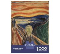 1000 Pieces Puzzles for Adults The Scream Adult Puzzles Brain Teaser Game Enhance Memory Unique Gifts for Birthday And Christmas 70x50cm/1000pcs