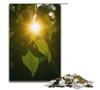 1000 Pieces Puzzles for Adults The Sunlight Shines through The Branches And Leaves Casting Mottled Shadows. Wooden Jigsaw for Adults And Kids Stress Relief Tool 1000 PCS(38x26cm)