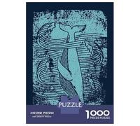 1000 Pieces Puzzles for Adults The Whale And The Waves Puzzle for Adults Toy Wall Decor Analysis And Logic Unique Gifts for Birthday And Christmas 70x50cm/1000pcs