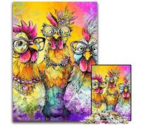 1000 Pieces Puzzles for Adults Three Chickens Puzzle Learning Educational Toys,is Ideal As Gifts for The Whole Family for Ages 14+ 50X75CM