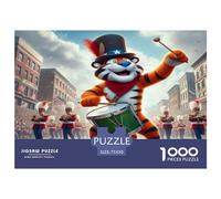 1000 Pieces Puzzles for Adults Tiger Drumming Square Puzzle for Adults & Wooden Puzzles Home Decor 1000pcs (75x50cm)