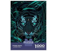 1000 Pieces Puzzles for Adults Tiger in Night Teenager Puzzles Brain Teaser Game Home Decoration for Is Ideal As A Gift 70x50cm/1000pcs