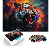 1000 Pieces Puzzles for Adults tiger Stress Relief Toys 26x38cm Fun at Home Activities Birthday Present Travel Gifts for 14 year olds
