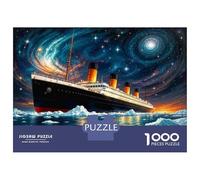 1000 Pieces Puzzles for Adults Titanic in Space Jigsaws for Adults Relax Games Enhance Memory Unique Gifts for Birthday And Christmas 52x38cm/1000pcs